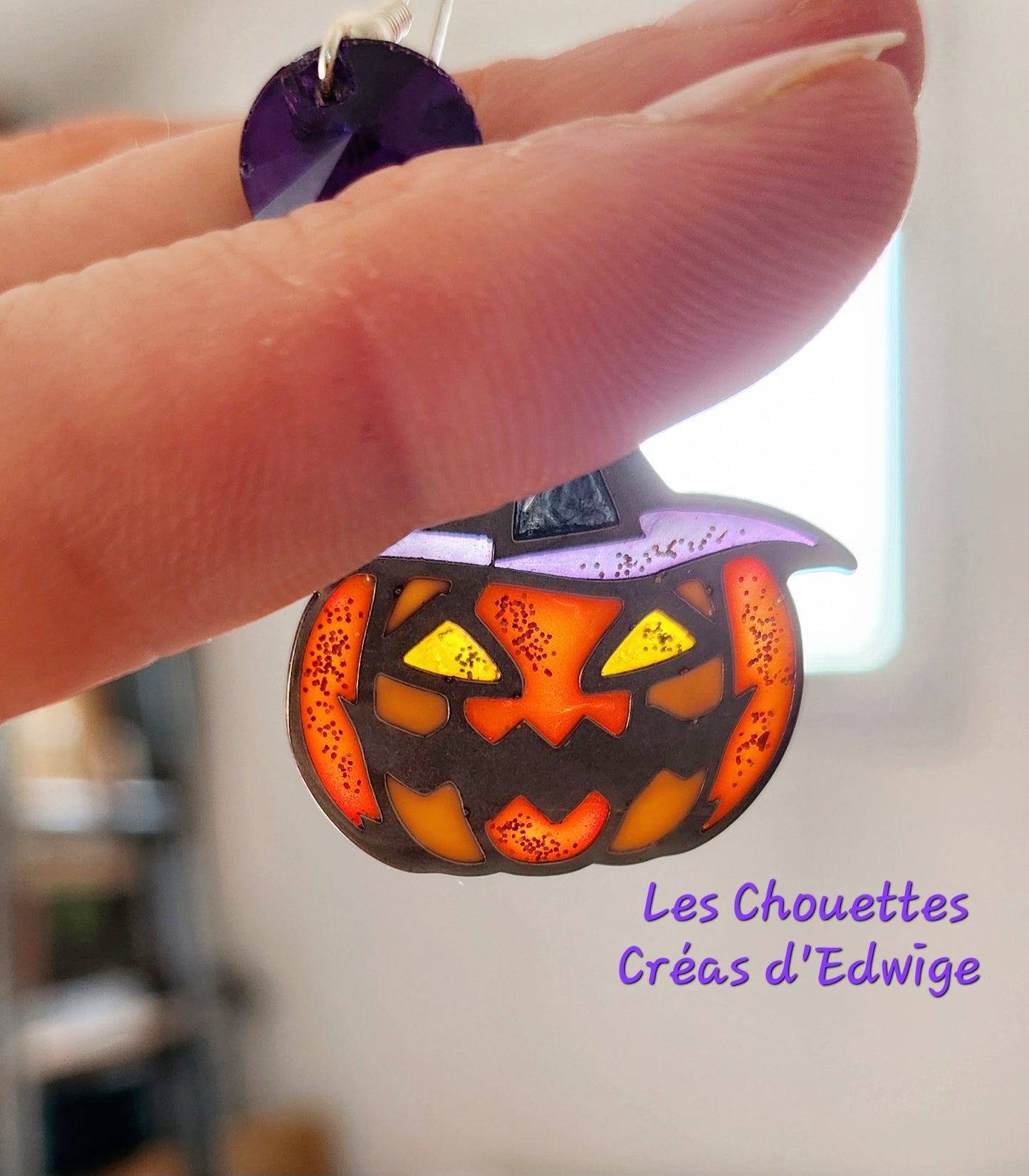 Boucles d'oreilles citrouilles