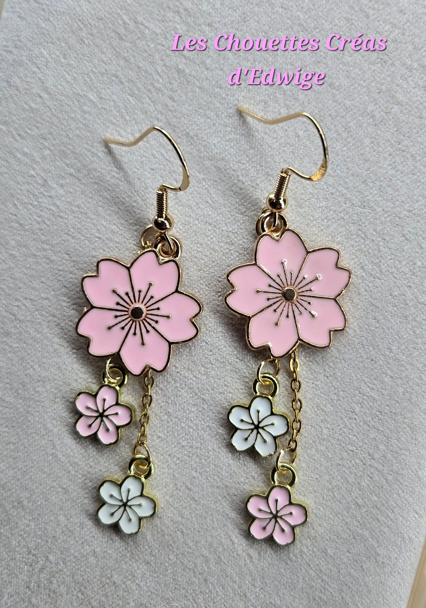 Boucles d'oreilles sakura
