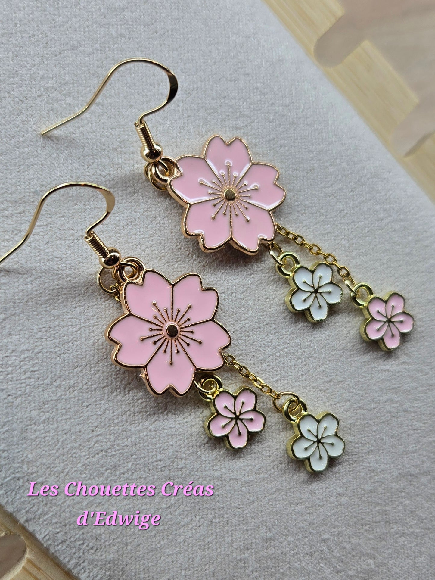 Boucles d'oreilles sakura