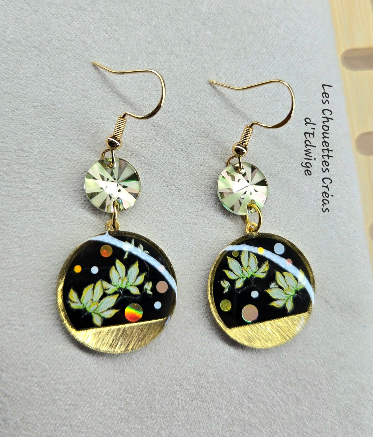 Boucles d'oreilles fleurs de lotus