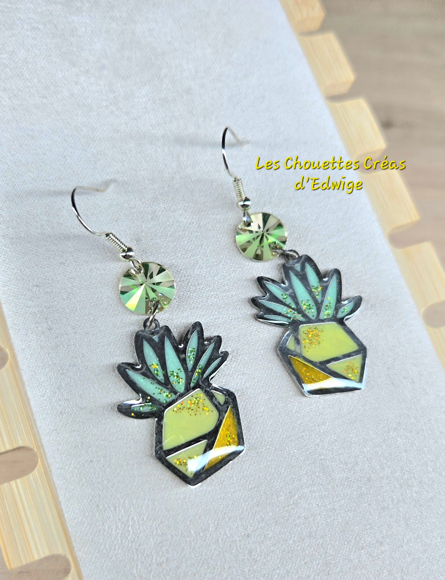 Boucles d'oreilles ananas
