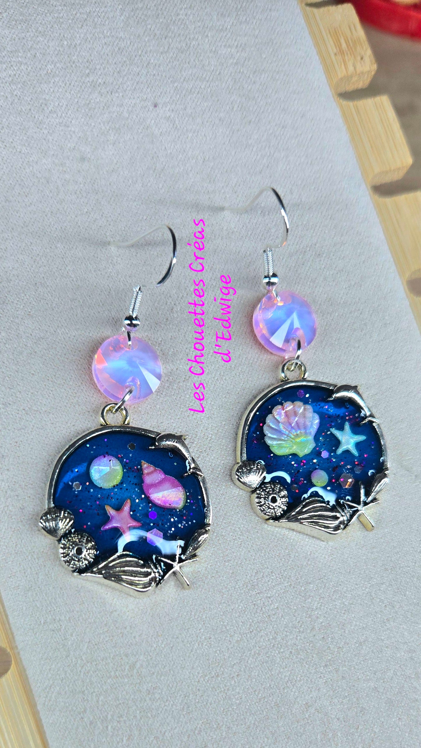 Boucles d'oreilles coquillages
