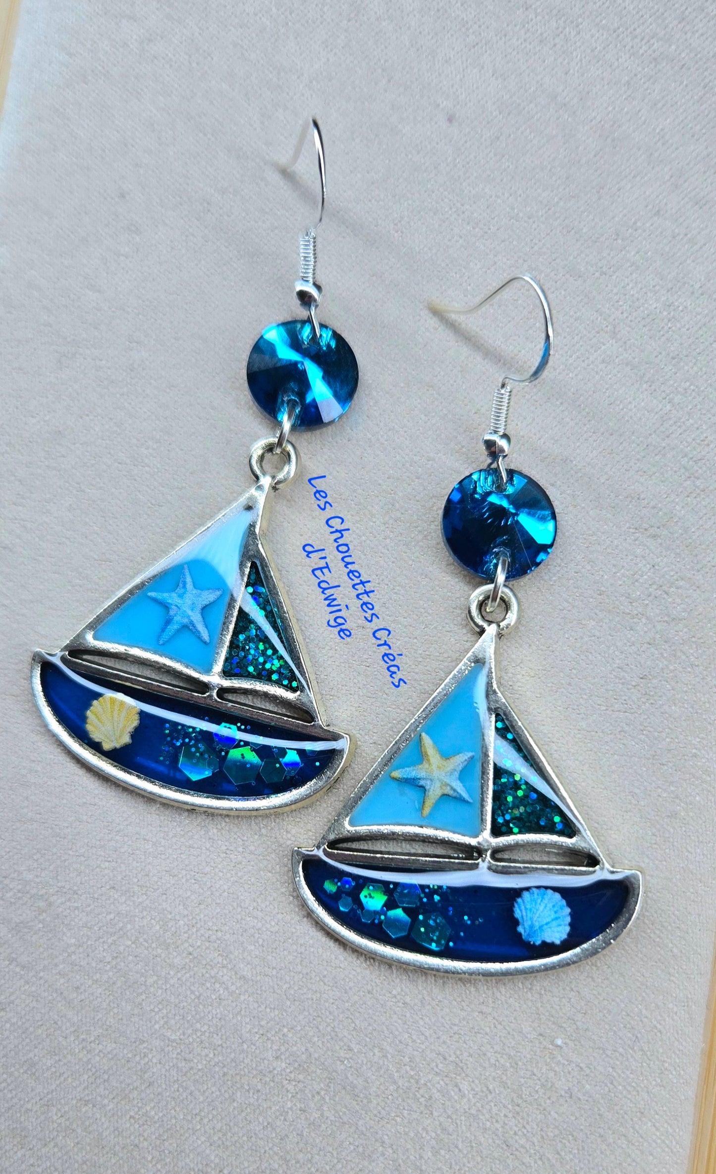 Boucles d'oreilles bateaux