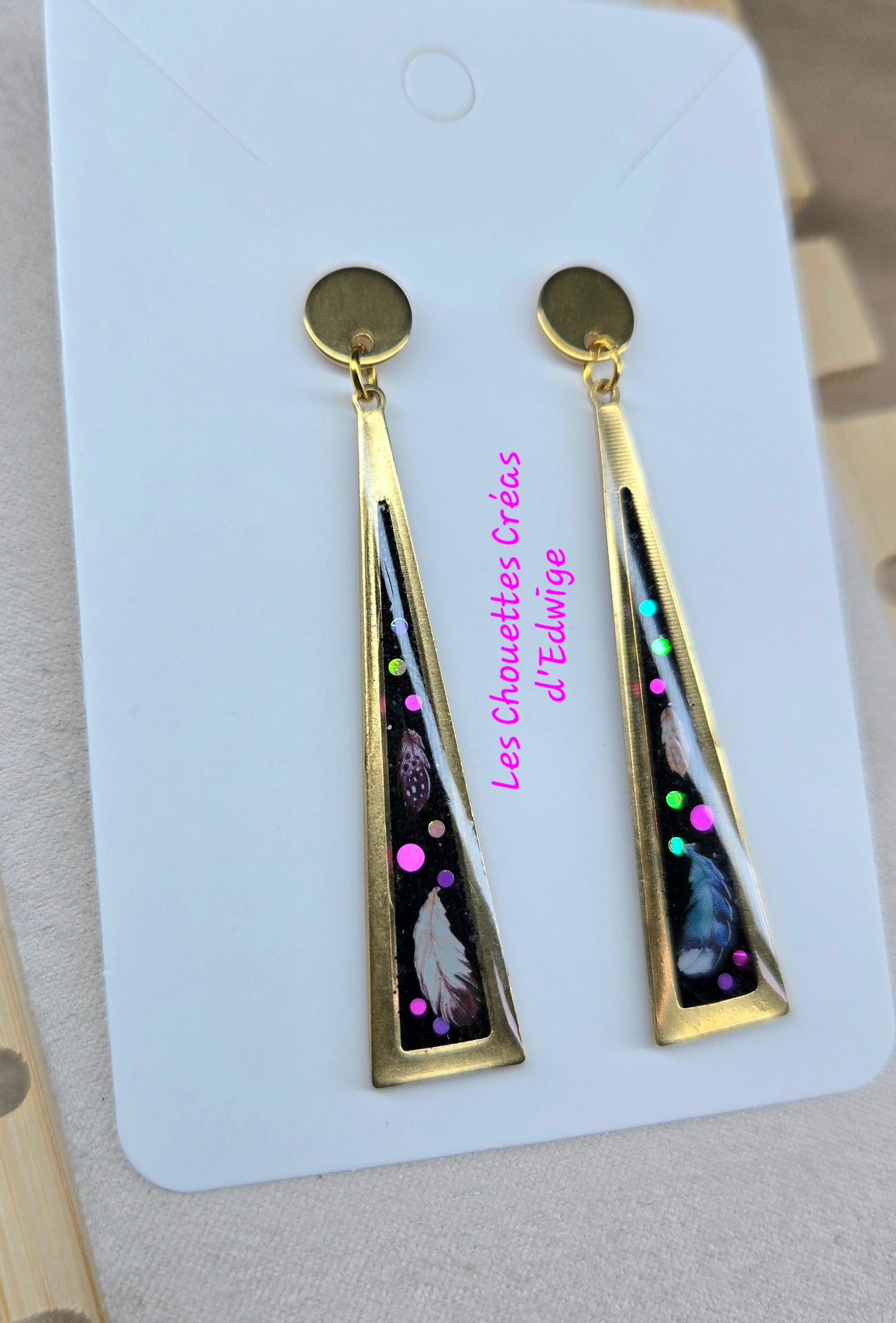 Boucles d'oreilles plumes