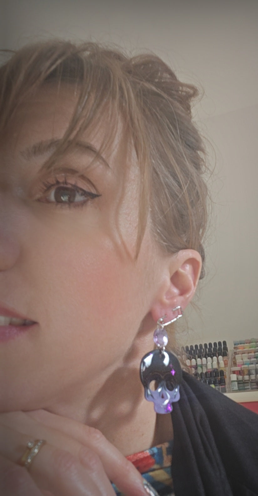 Boucles d'oreilles trombones/crânes 💀