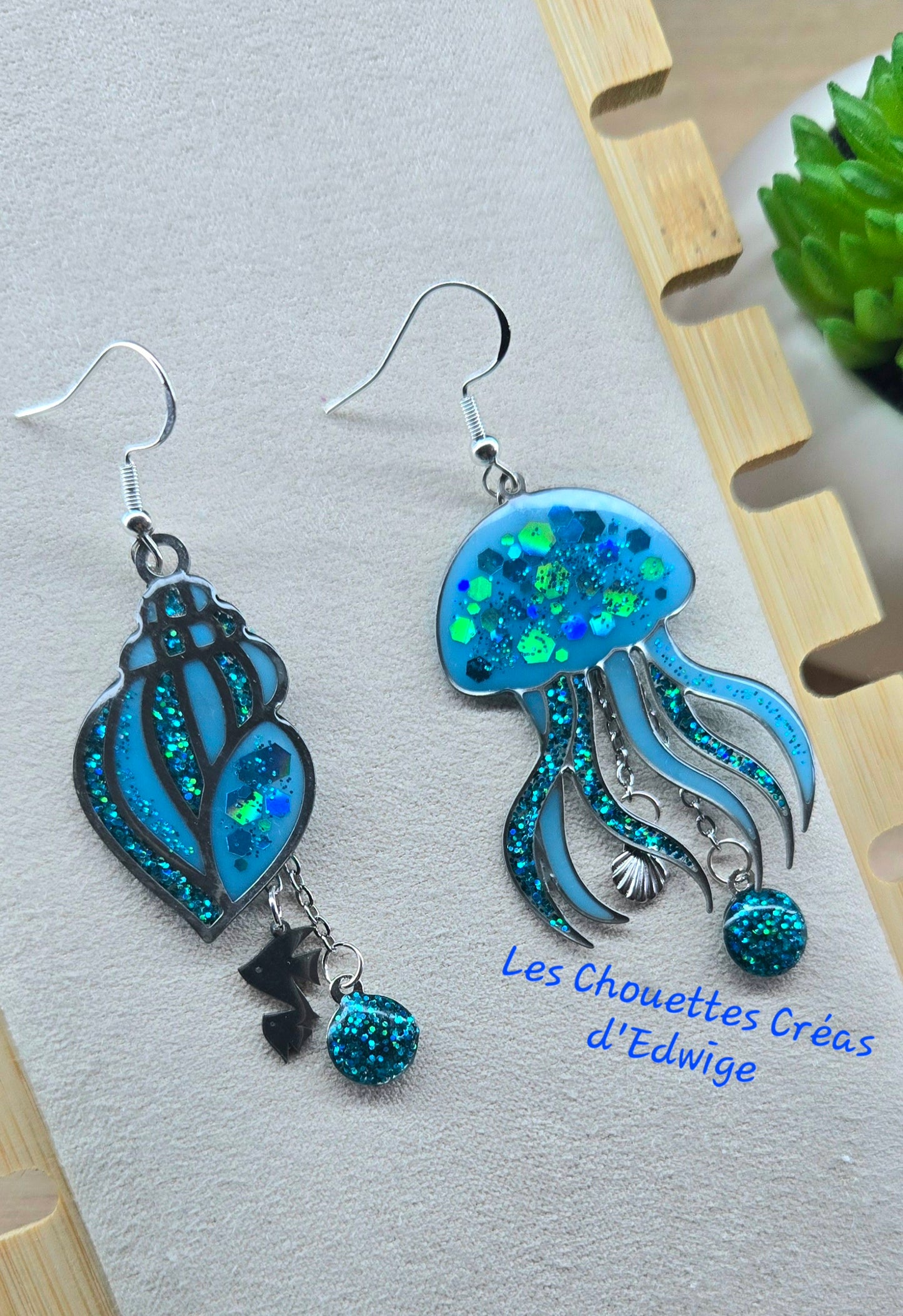 Boucles d'oreilles sous-marines
