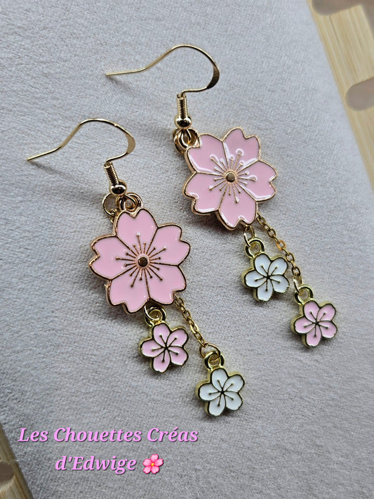 Boucles d'oreilles sakura