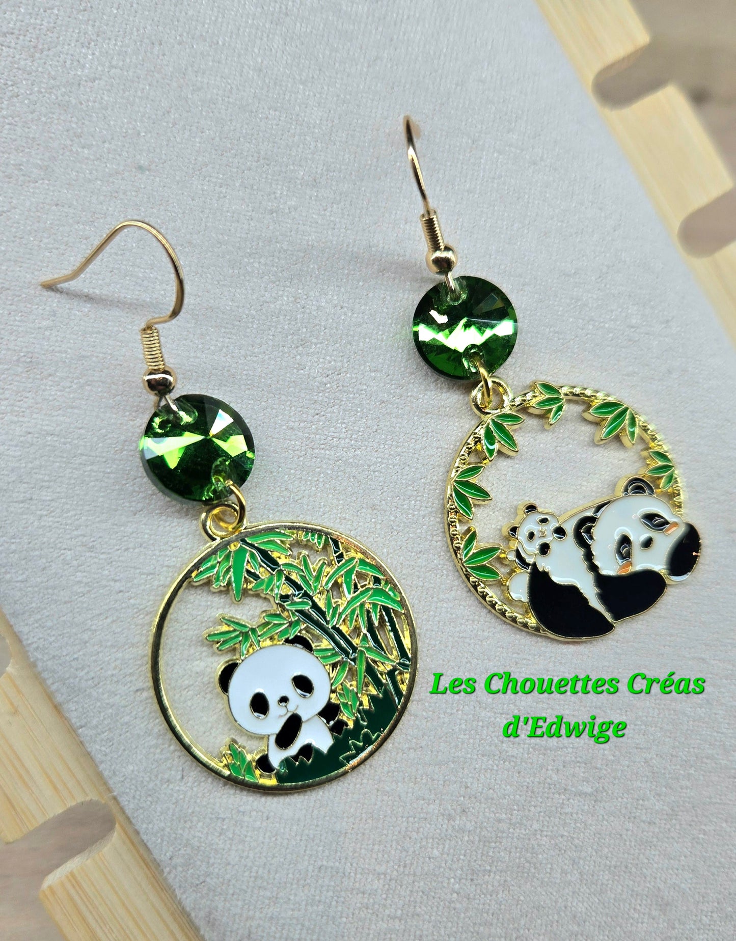 Boucles d'oreilles pandas