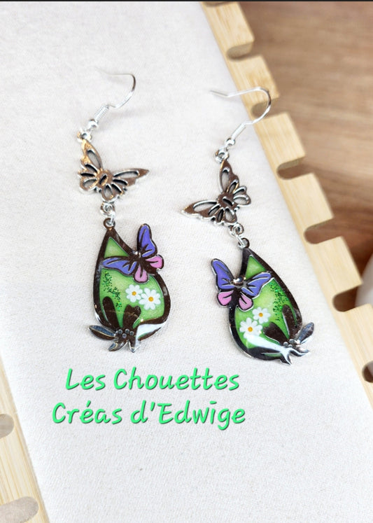 Boucles d'oreilles printanières