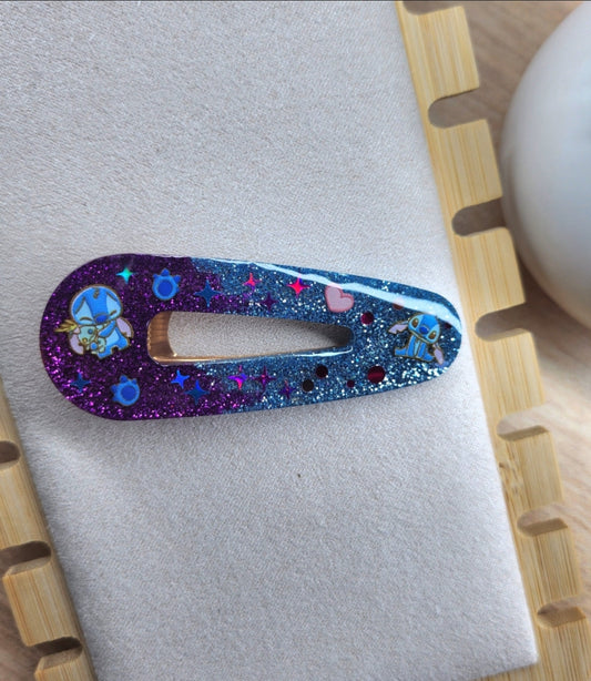 Barrette petit extraterrestre bleu