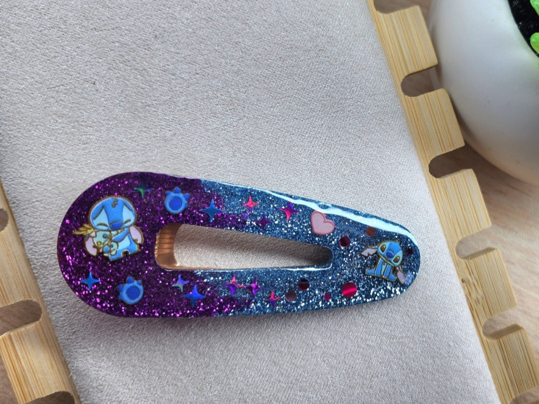 Barrette petit extraterrestre bleu