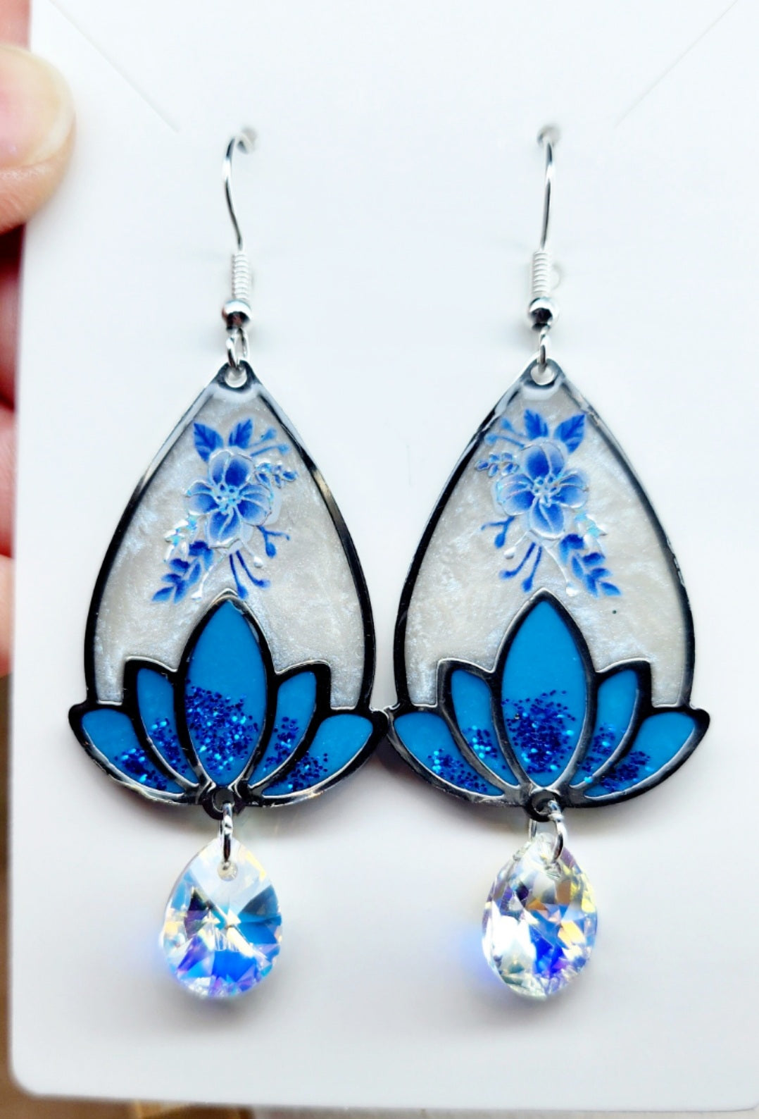 Boucles d'oreilles lotus