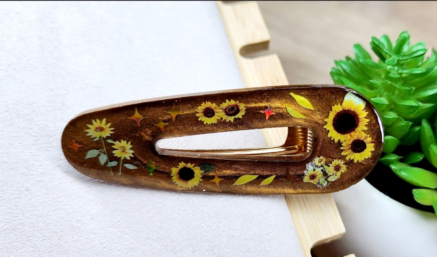 Barrette tournesols