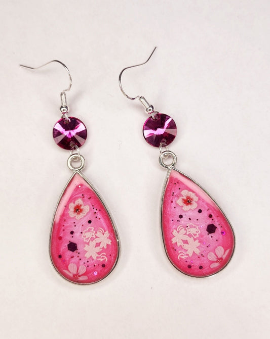 Boucles d'oreilles sakura