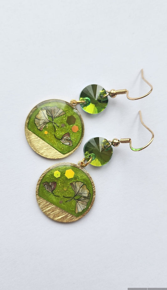 Boucles d'oreilles Ginkgo