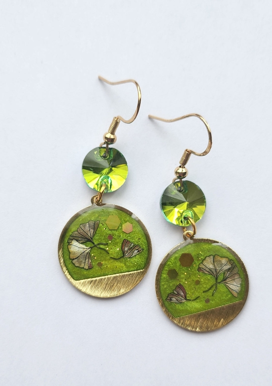 Boucles d'oreilles Ginkgo