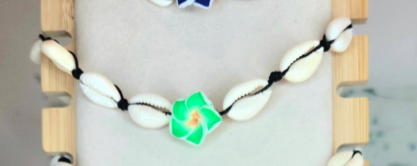 Bracelet de cheville coquillages