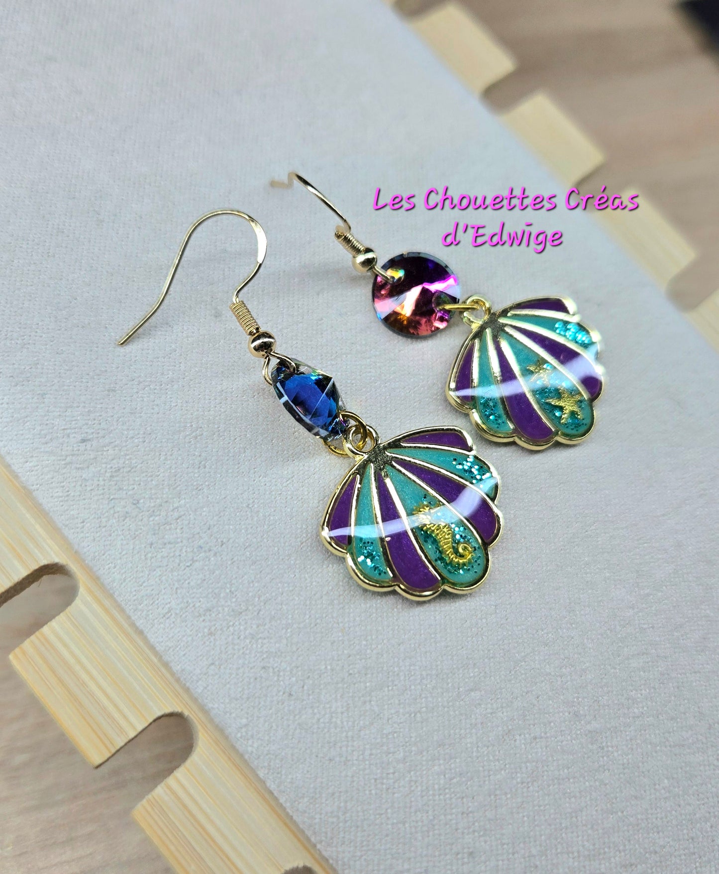Boucles d'oreilles coquillages