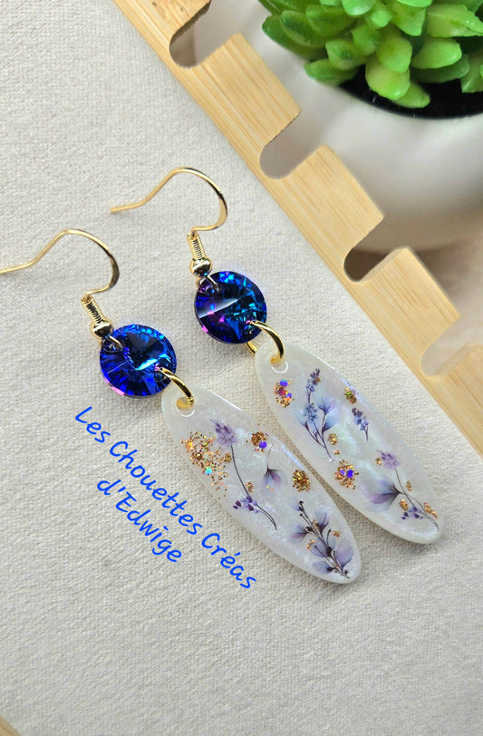 Boucles d'oreilles fleurs élégantes