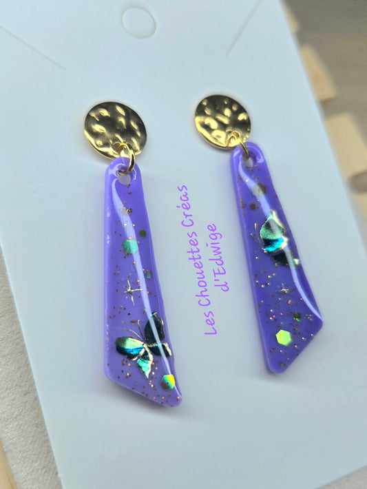 Boucles d'oreilles papillons