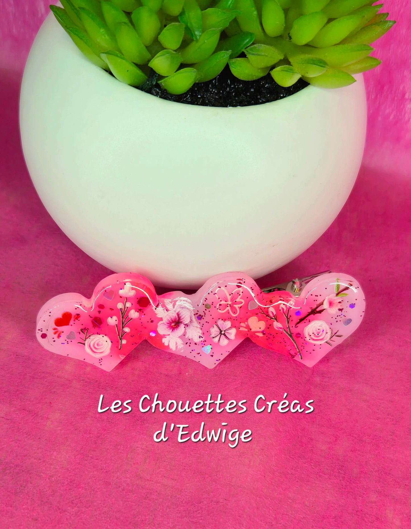 Barrette cœurs