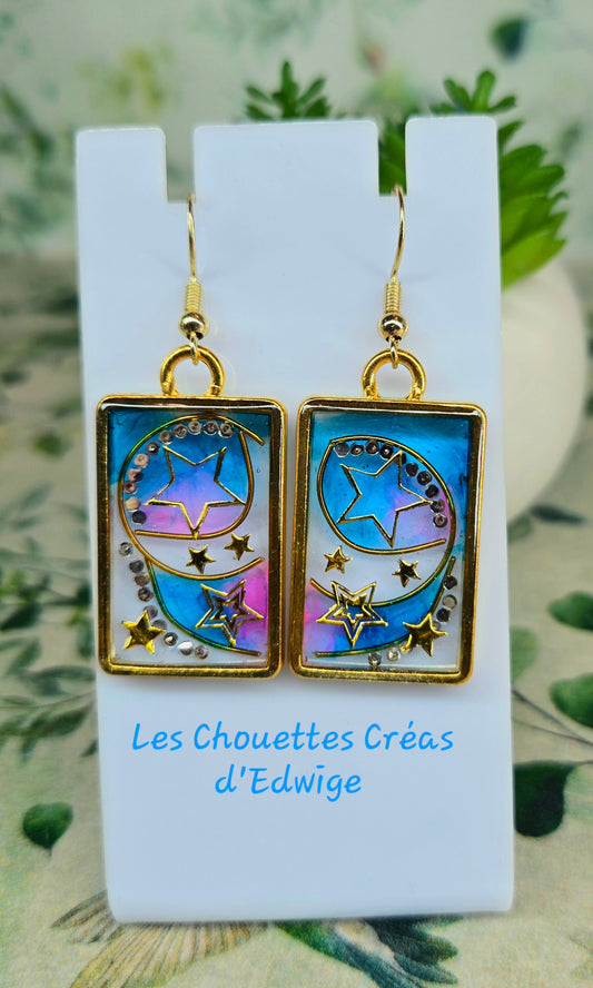 Boucles d'oreilles étoilées