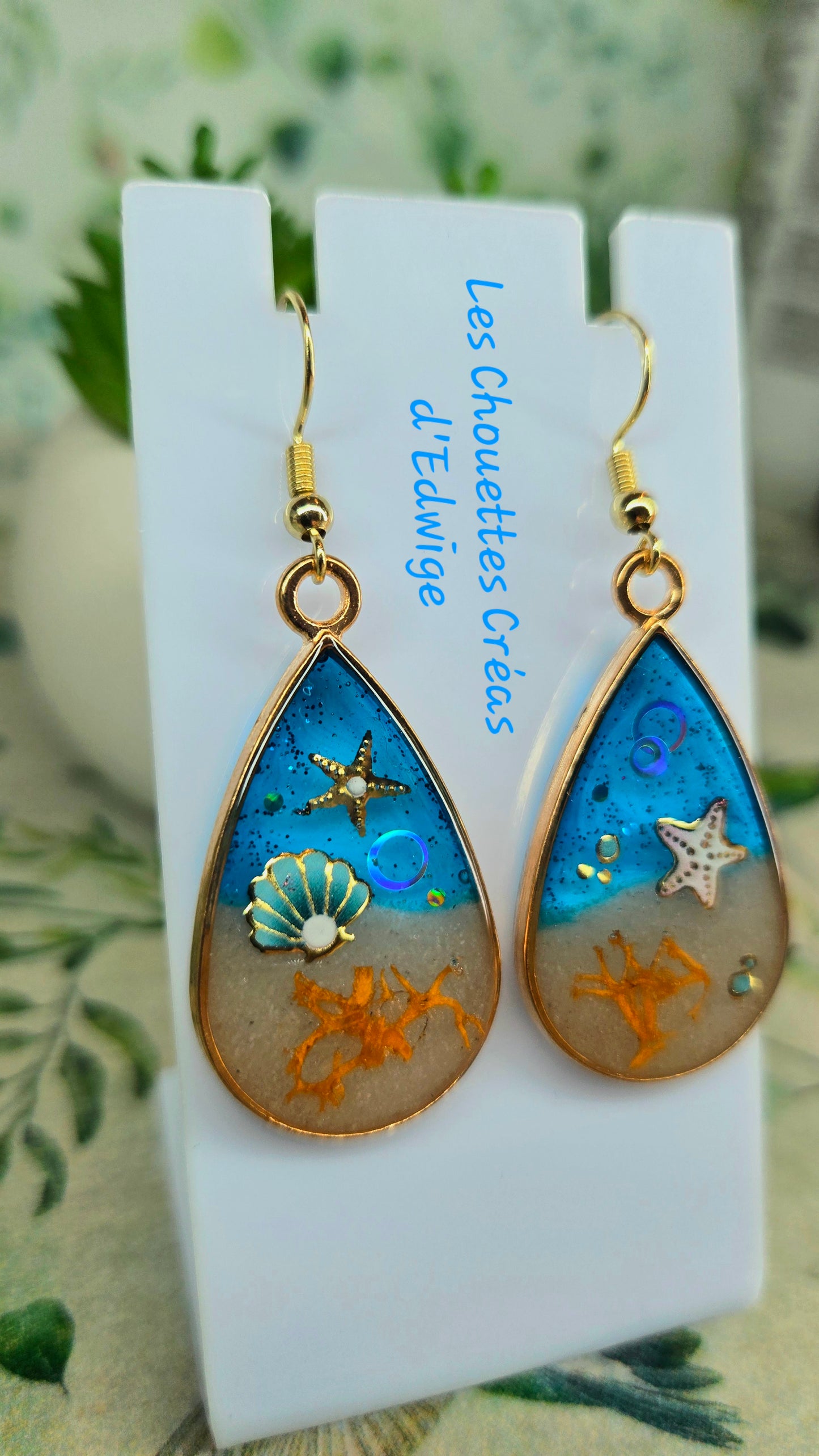 Boucles d'oreilles océaniques
