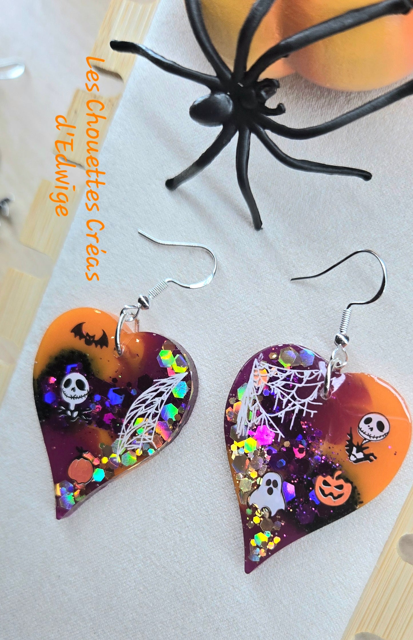 Boucles d'oreilles coeurs "monstrueux"