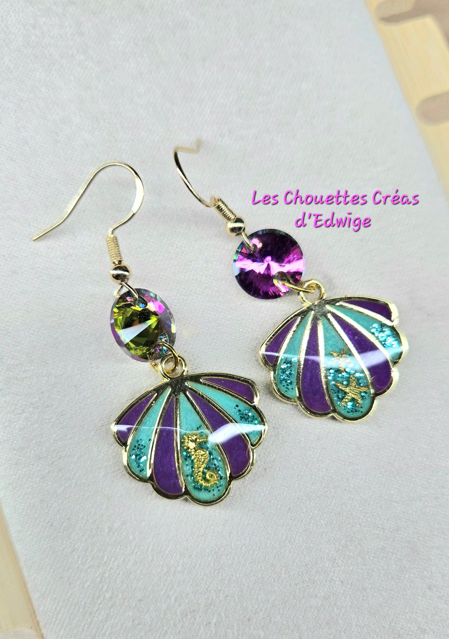 Boucles d'oreilles coquillages