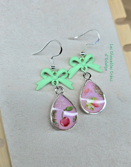 Boucles d'oreilles fleurs