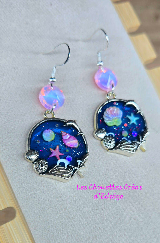 Boucles d'oreilles coquillages