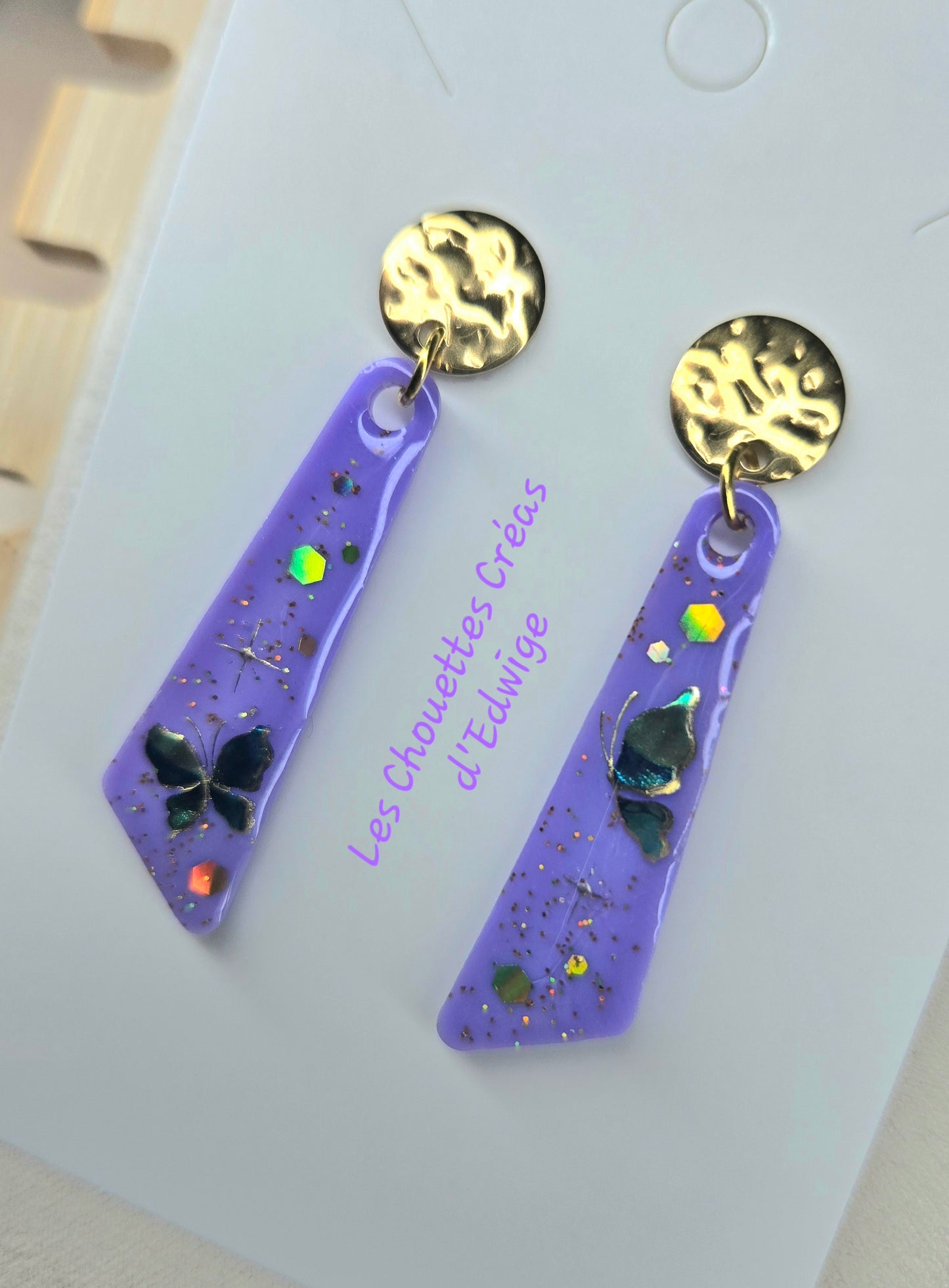 Boucles d'oreilles papillons