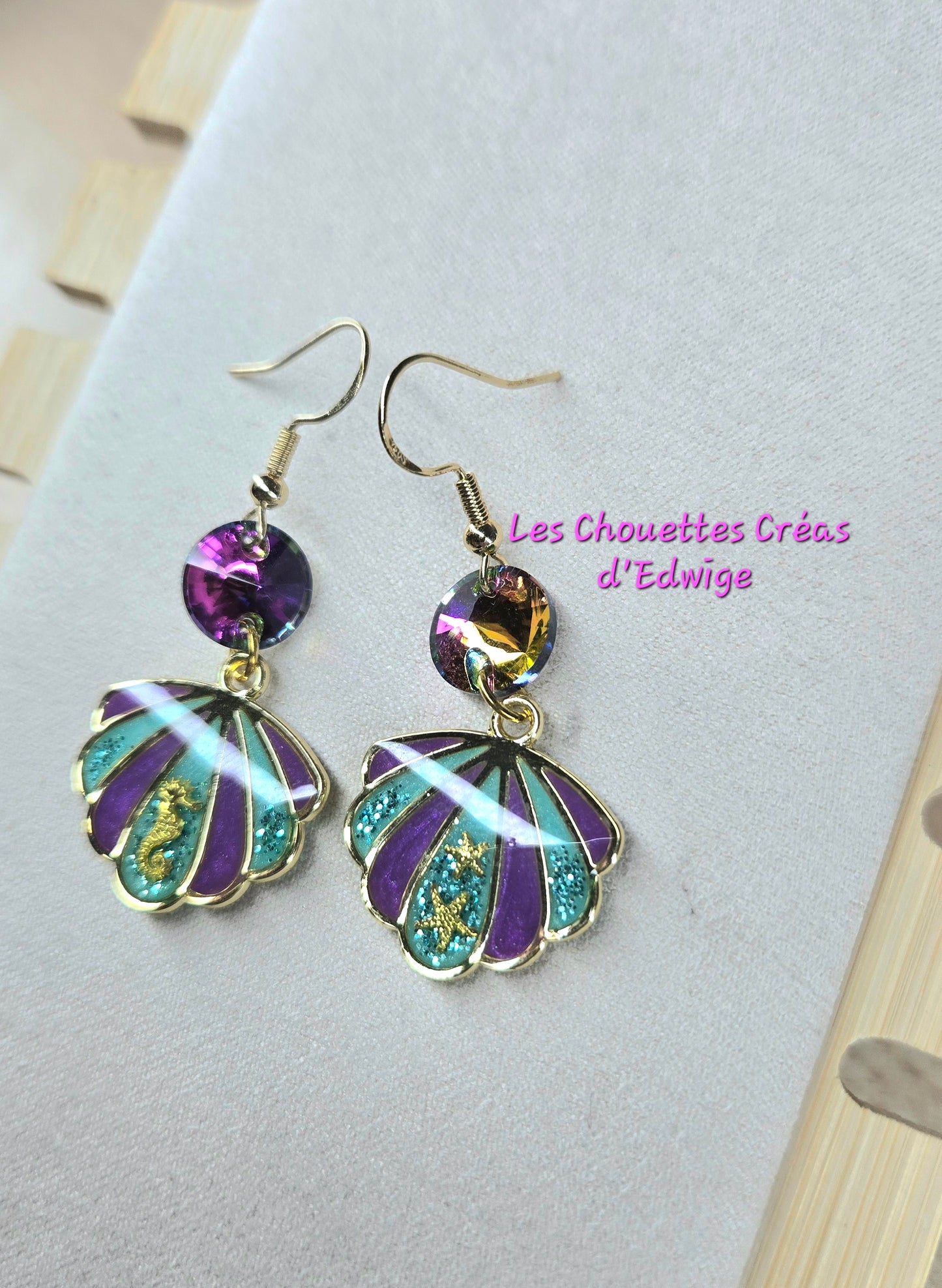 Boucles d'oreilles coquillages