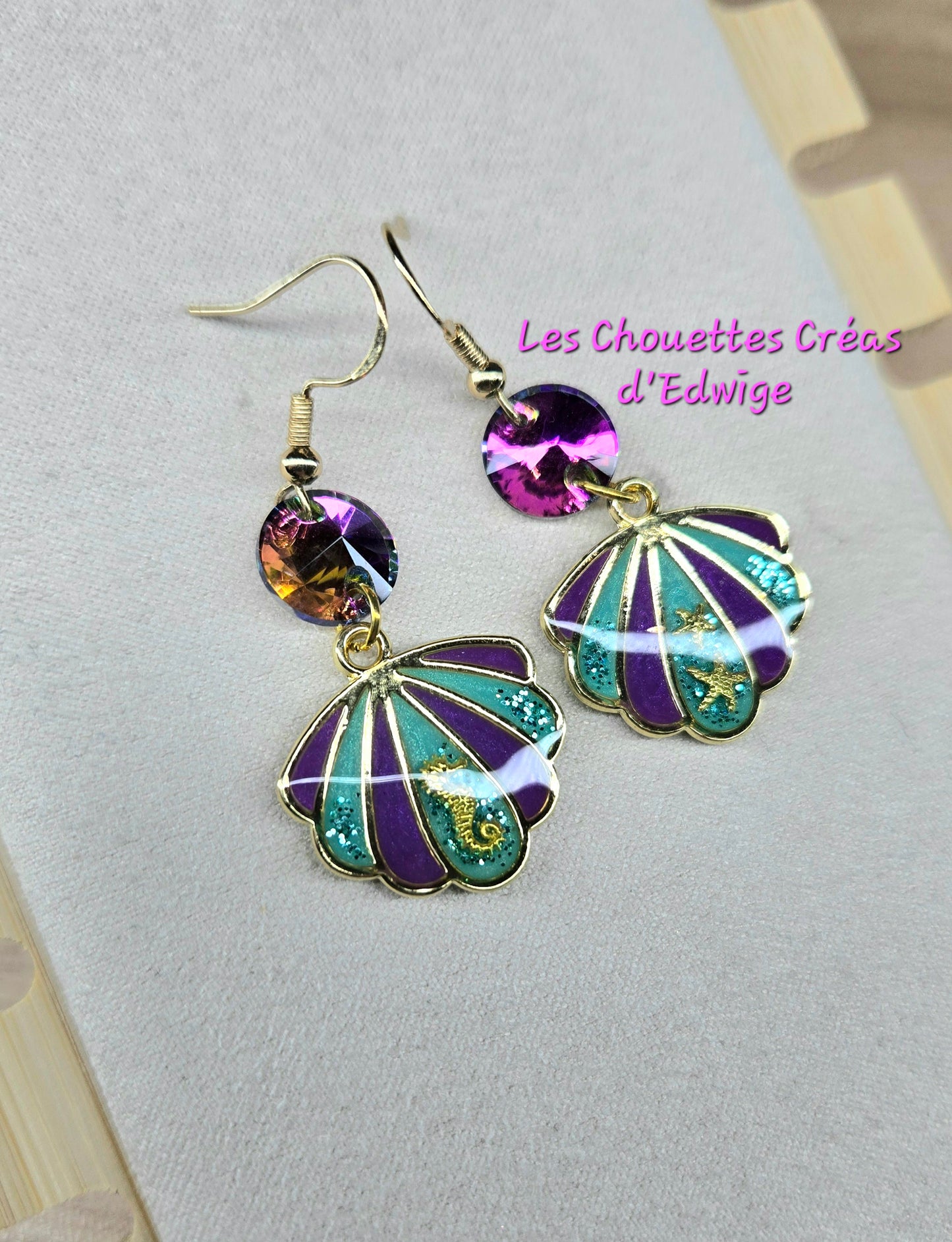 Boucles d'oreilles coquillages