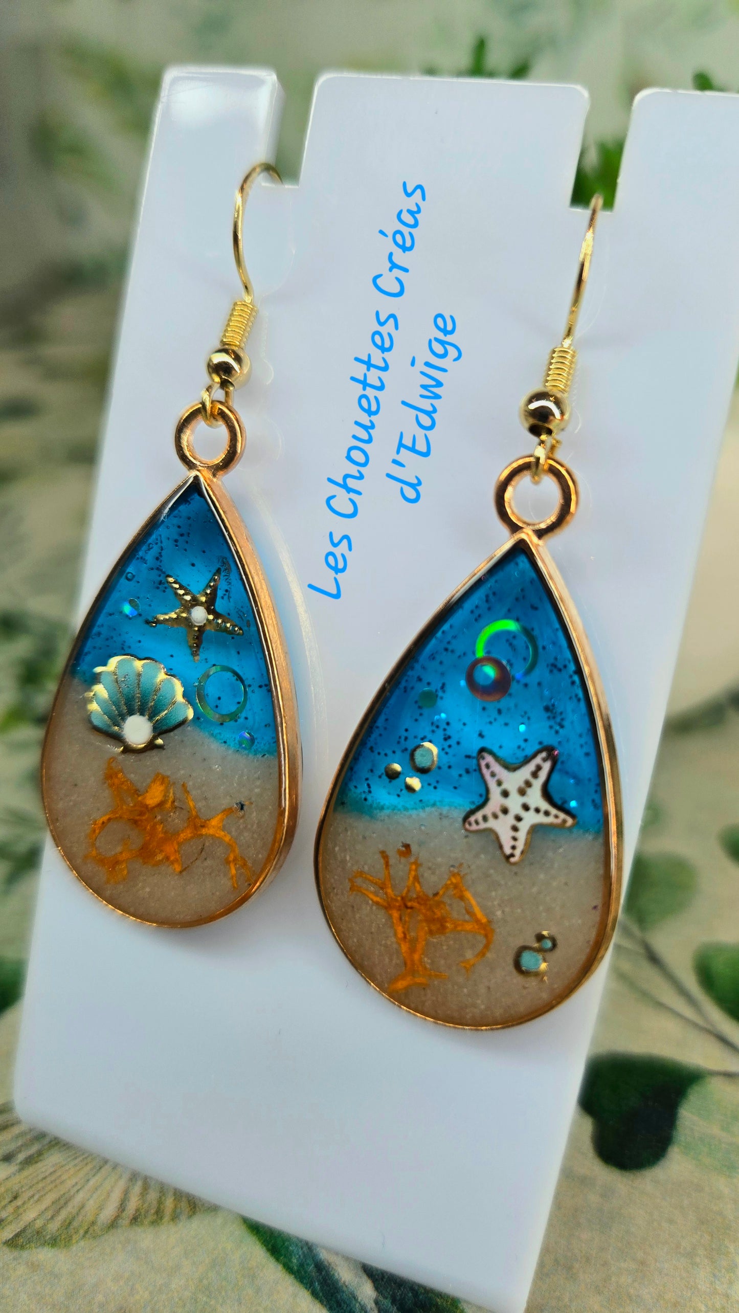 Boucles d'oreilles océaniques