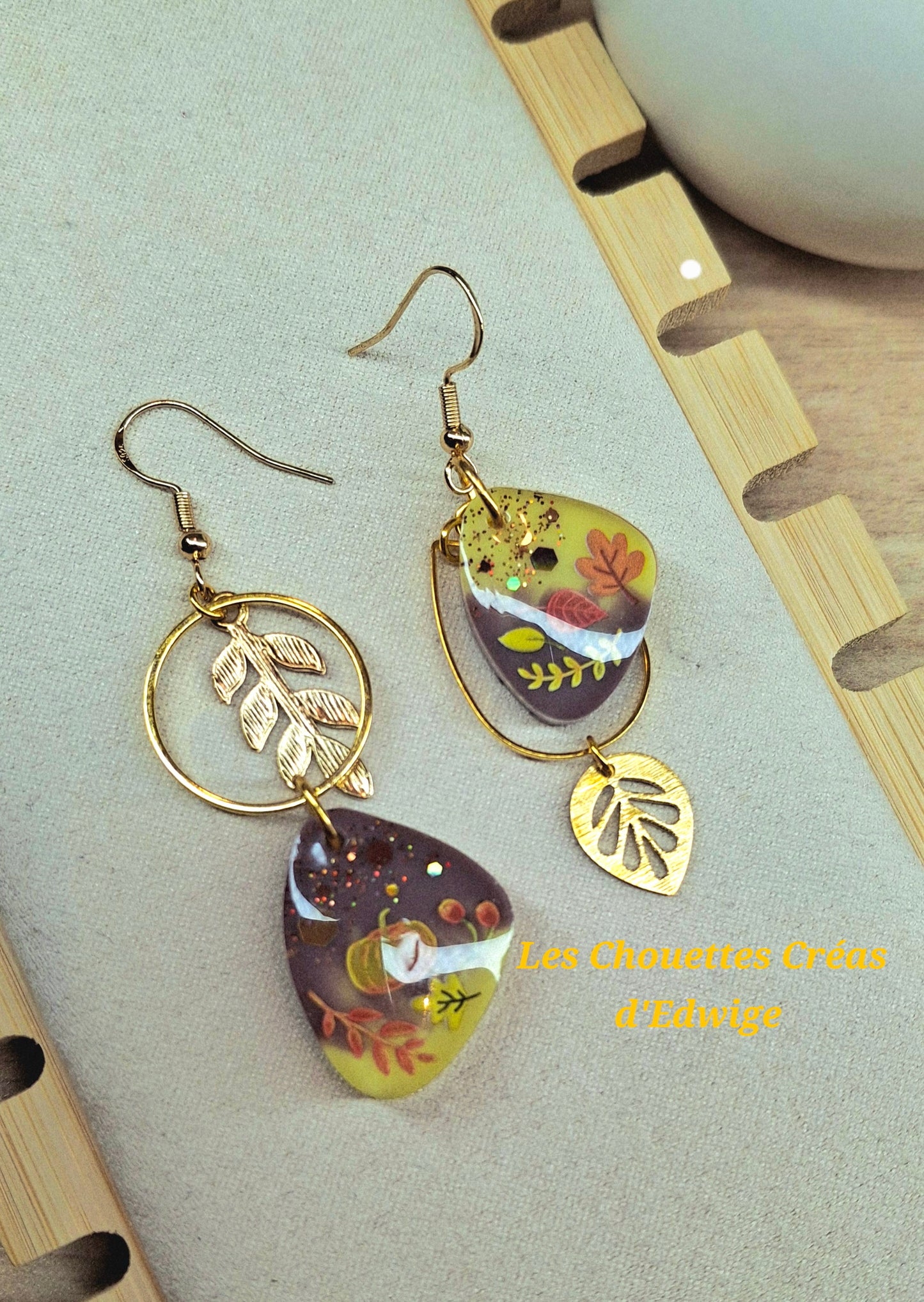 Boucles d'oreilles automnales